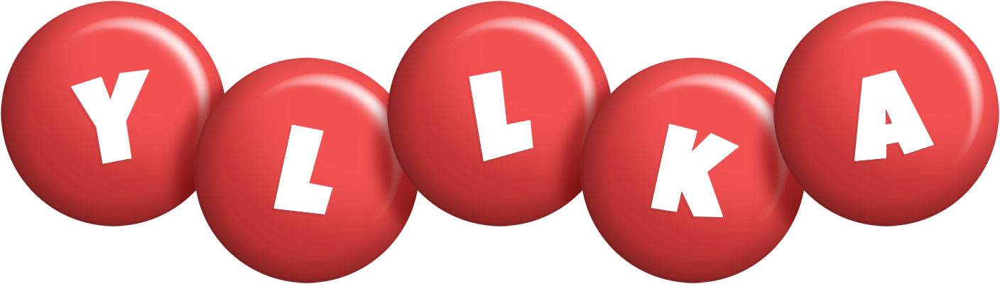 Yllka candy-red logo