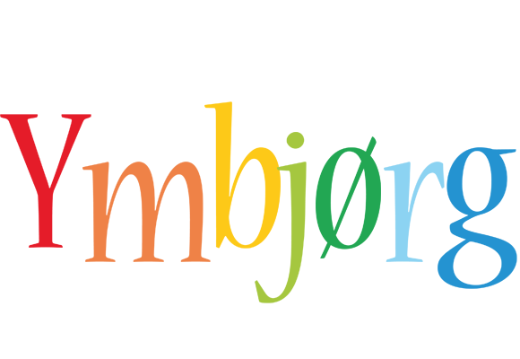 Ymbjørg birthday logo