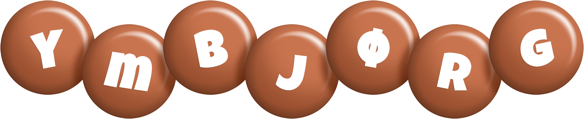 Ymbjørg candy-brown logo