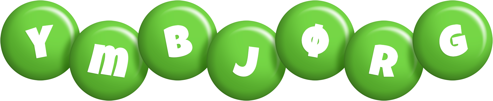 Ymbjørg candy-green logo