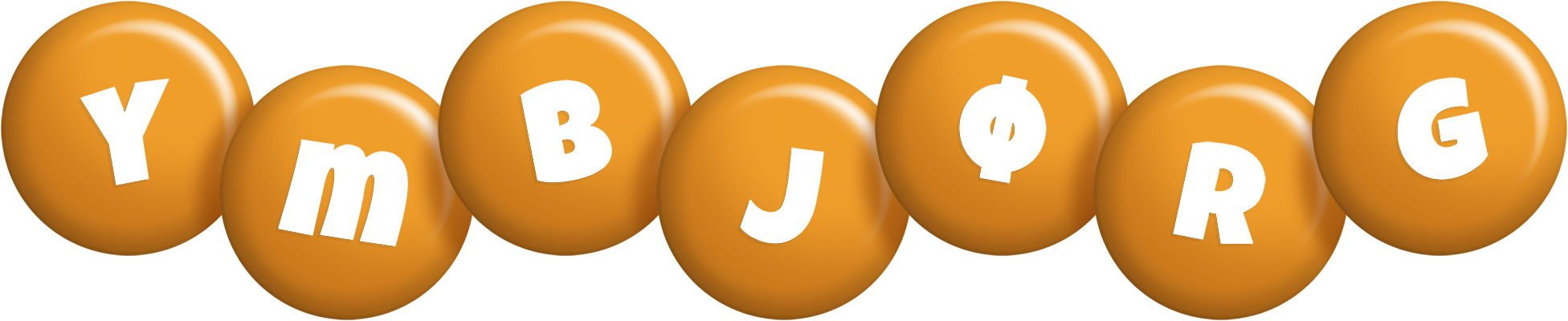 Ymbjørg candy-orange logo