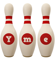 Yme bowling-pin logo