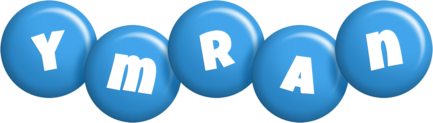 Ymran candy-blue logo