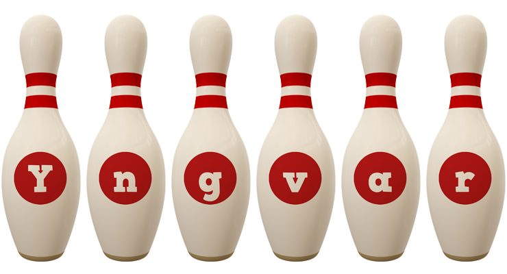 Yngvar bowling-pin logo