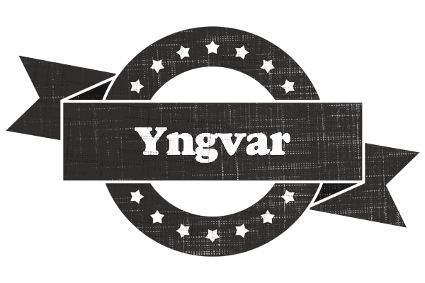 Yngvar grunge logo