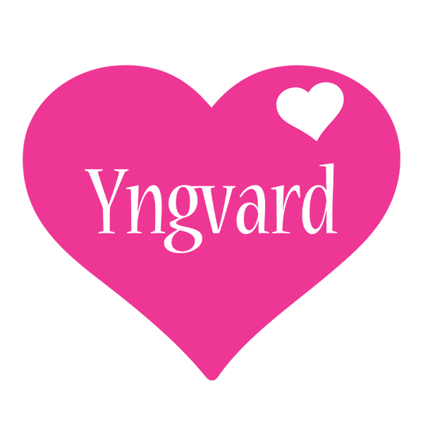 Yngvard love-heart logo