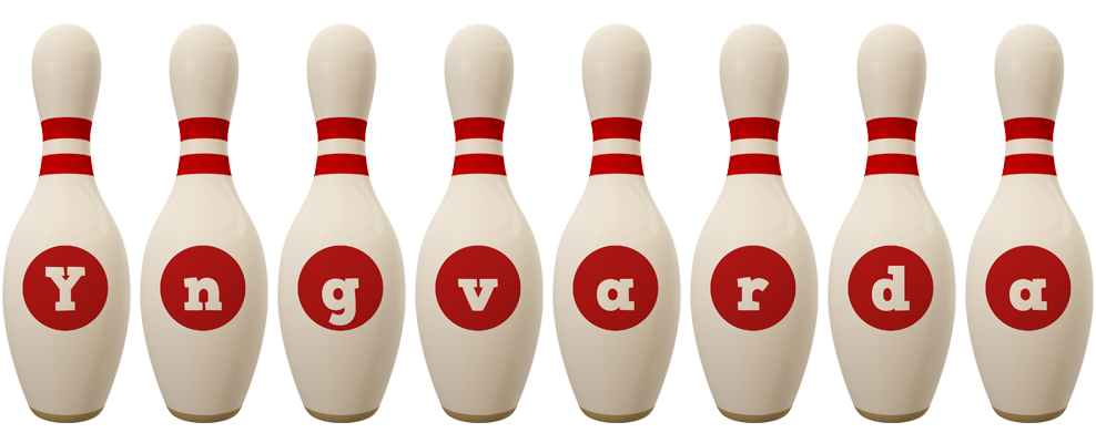 Yngvarda bowling-pin logo