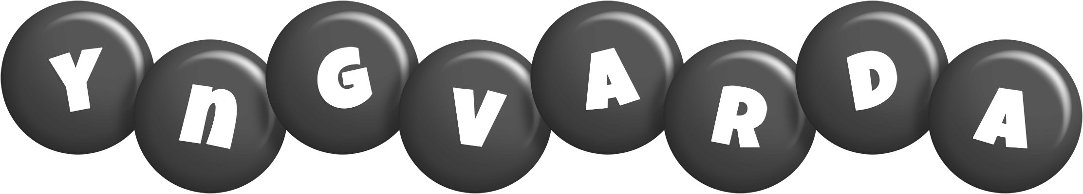 Yngvarda candy-black logo