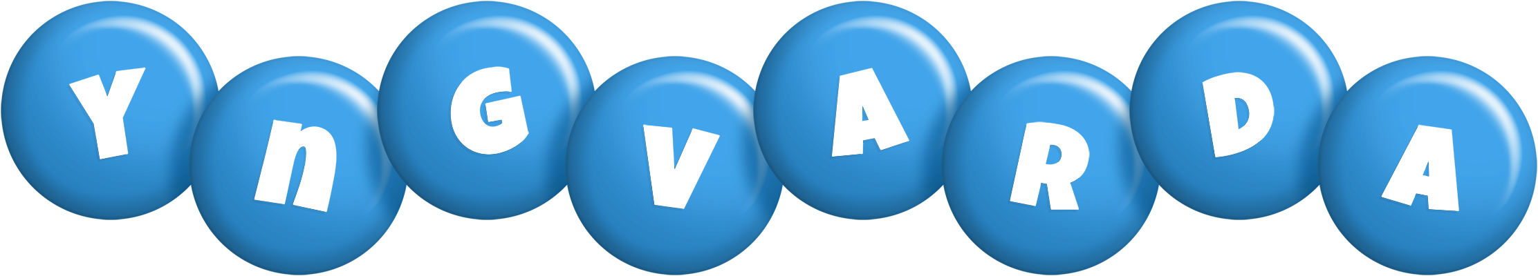 Yngvarda candy-blue logo