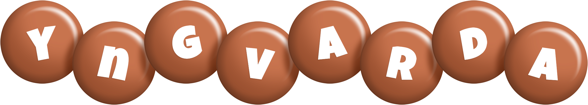 Yngvarda candy-brown logo