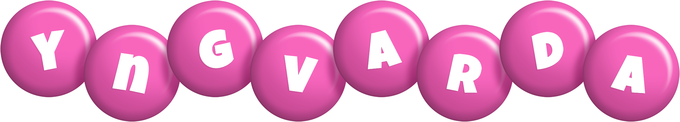 Yngvarda candy-pink logo