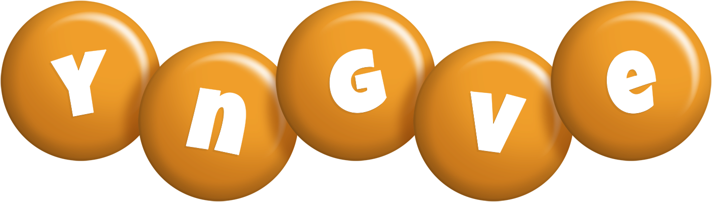 Yngve candy-orange logo