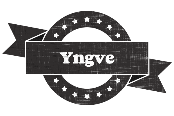 Yngve grunge logo