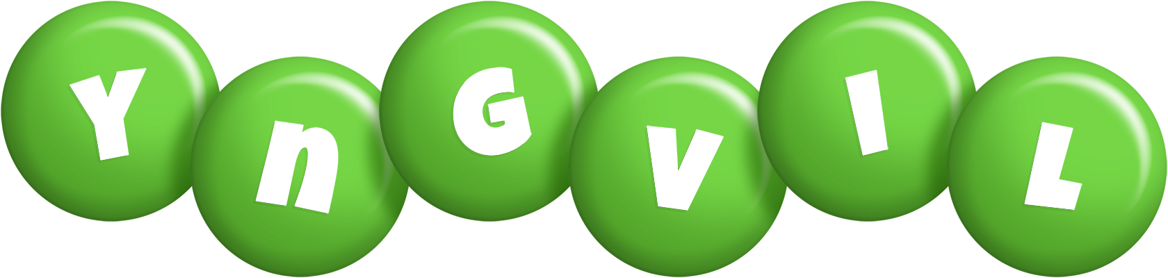Yngvil candy-green logo