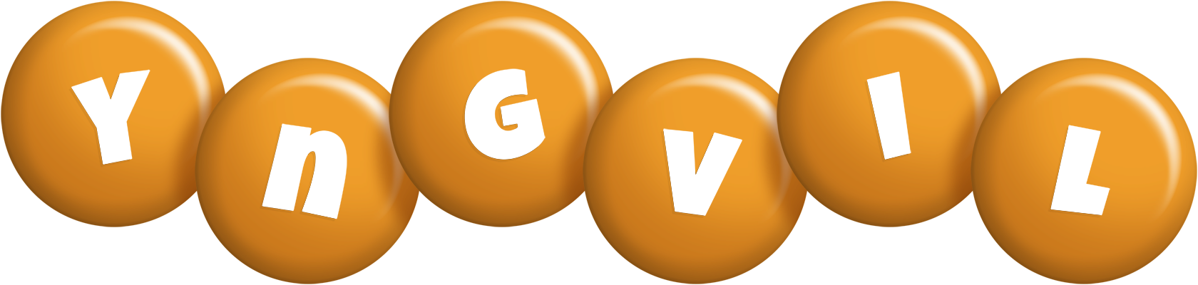 Yngvil candy-orange logo