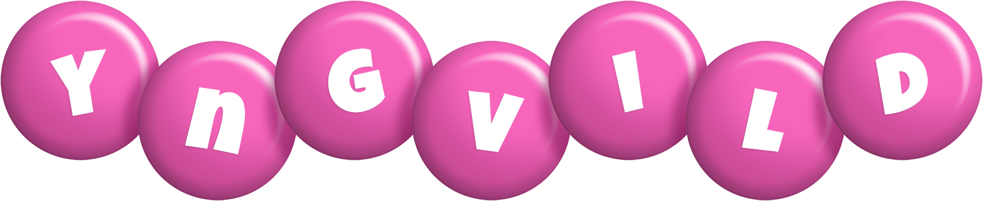 Yngvild candy-pink logo