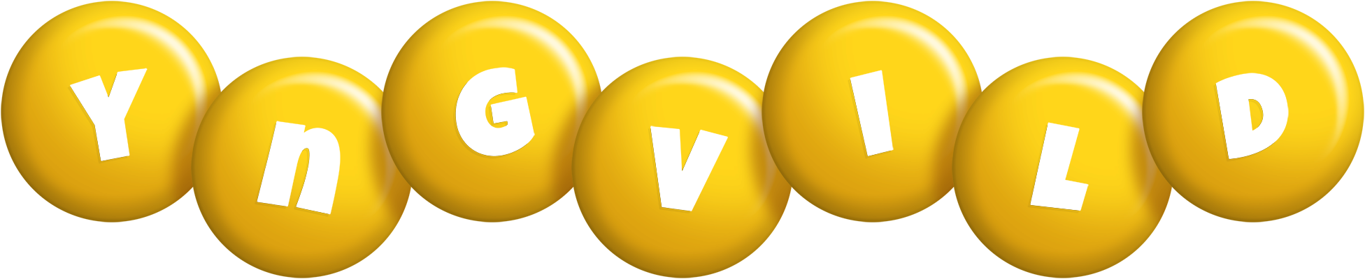 Yngvild candy-yellow logo