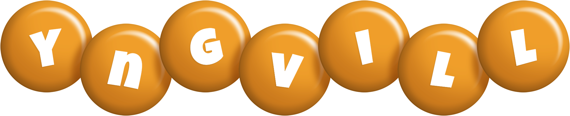 Yngvill candy-orange logo