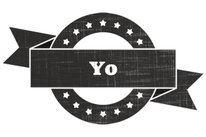 Yo grunge logo