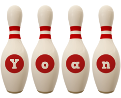 Yoan bowling-pin logo