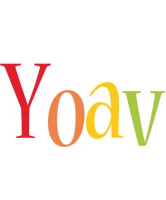 Yoav birthday logo