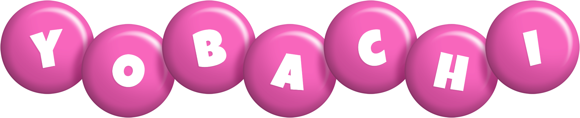 Yobachi candy-pink logo