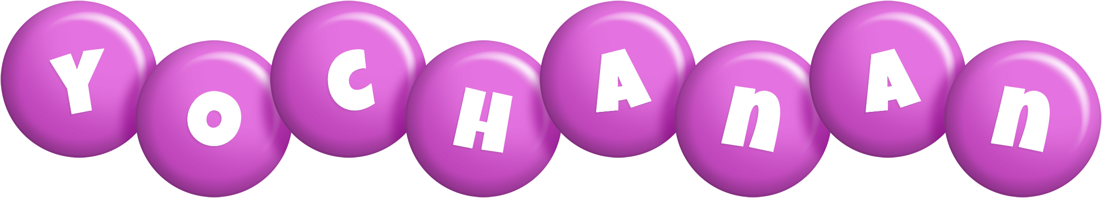 Yochanan candy-purple logo