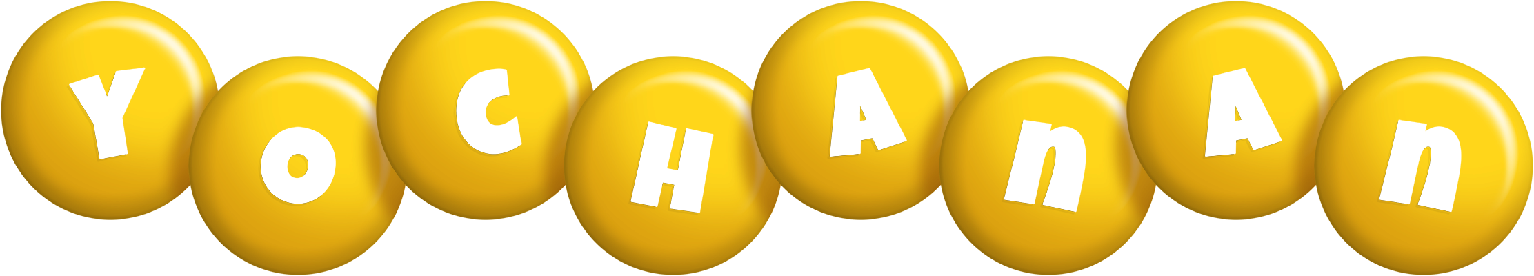 Yochanan candy-yellow logo