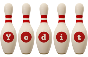 Yodit bowling-pin logo