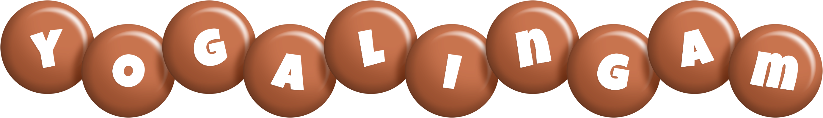 Yogalingam candy-brown logo
