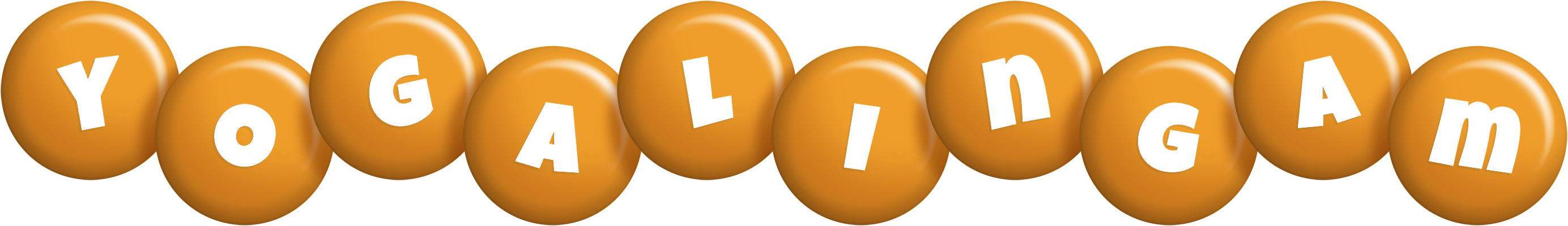 Yogalingam candy-orange logo