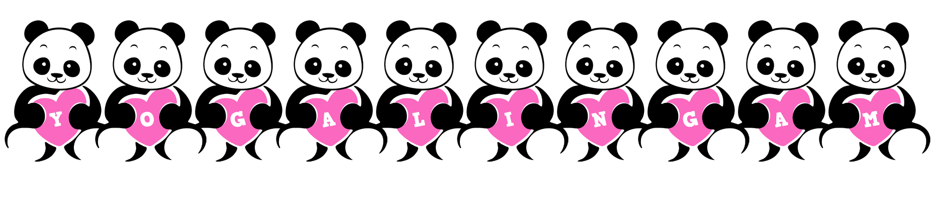 Yogalingam love-panda logo