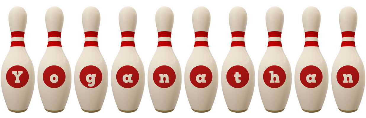 Yoganathan bowling-pin logo