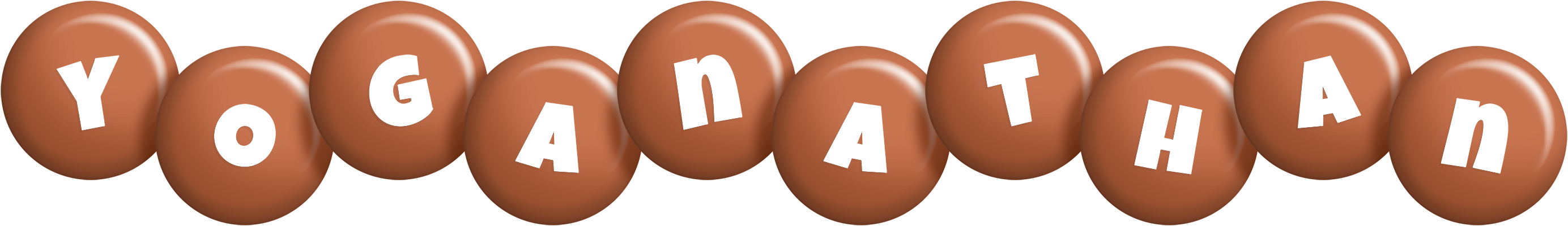 Yoganathan candy-brown logo