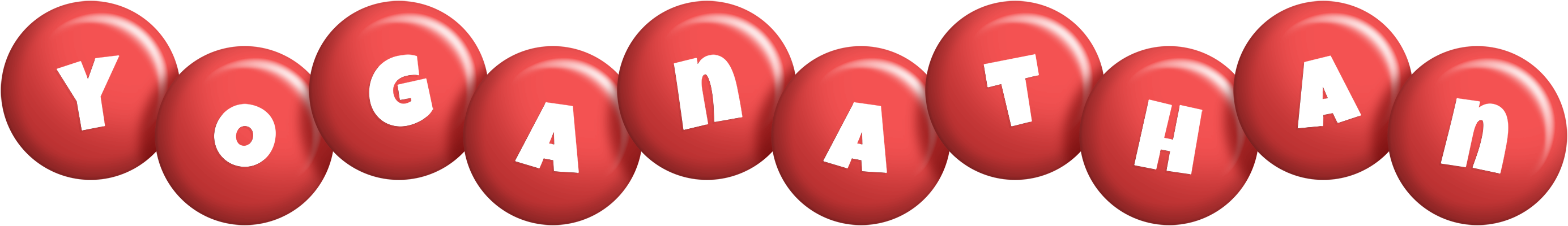 Yoganathan candy-red logo