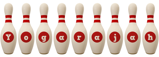 Yogarajah bowling-pin logo