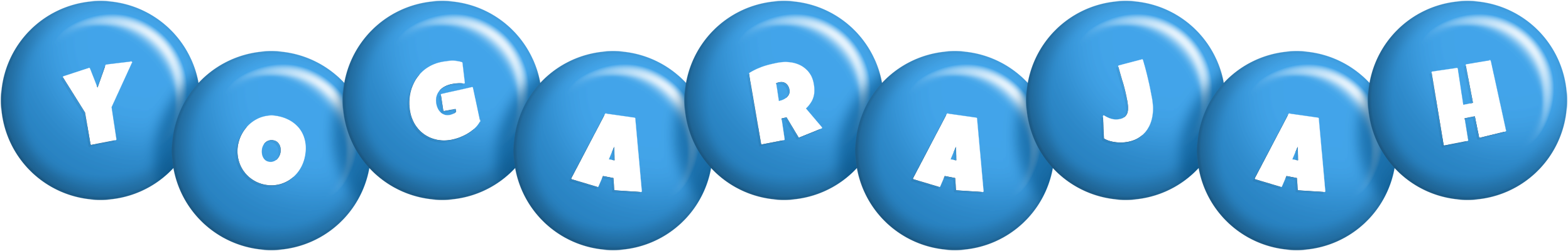 Yogarajah candy-blue logo