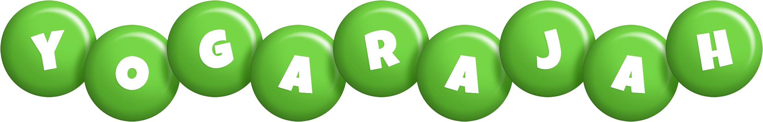 Yogarajah candy-green logo