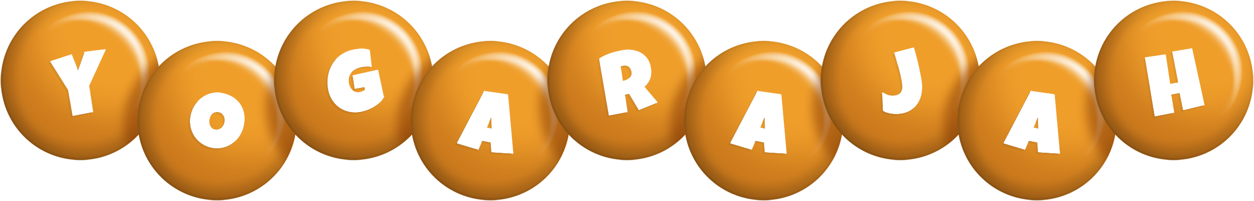 Yogarajah candy-orange logo