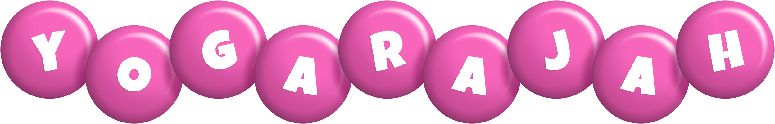 Yogarajah candy-pink logo