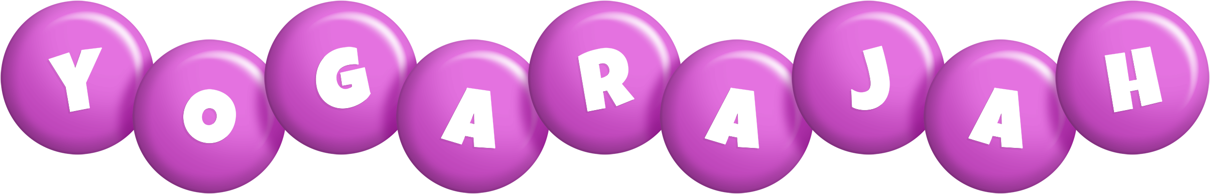 Yogarajah candy-purple logo