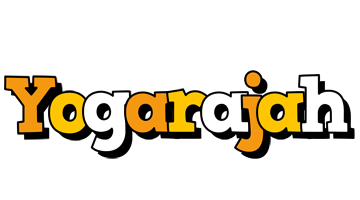 Yogarajah cartoon logo