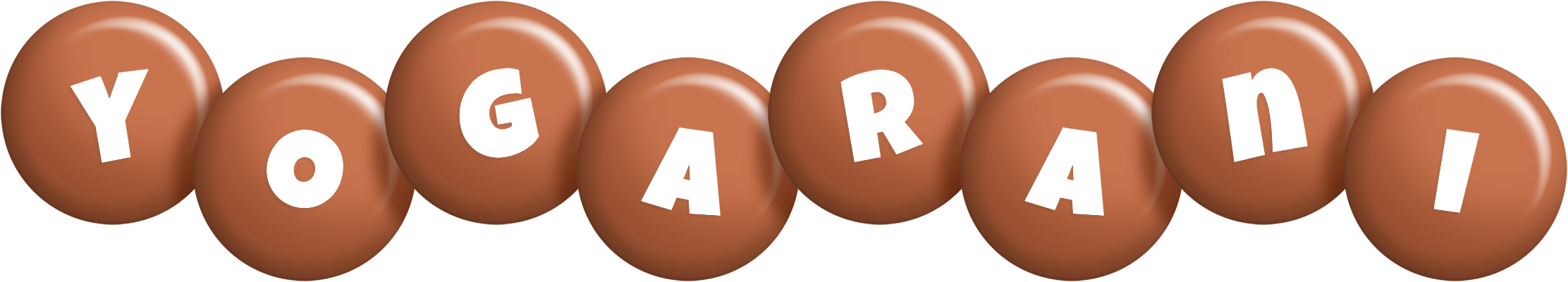 Yogarani candy-brown logo