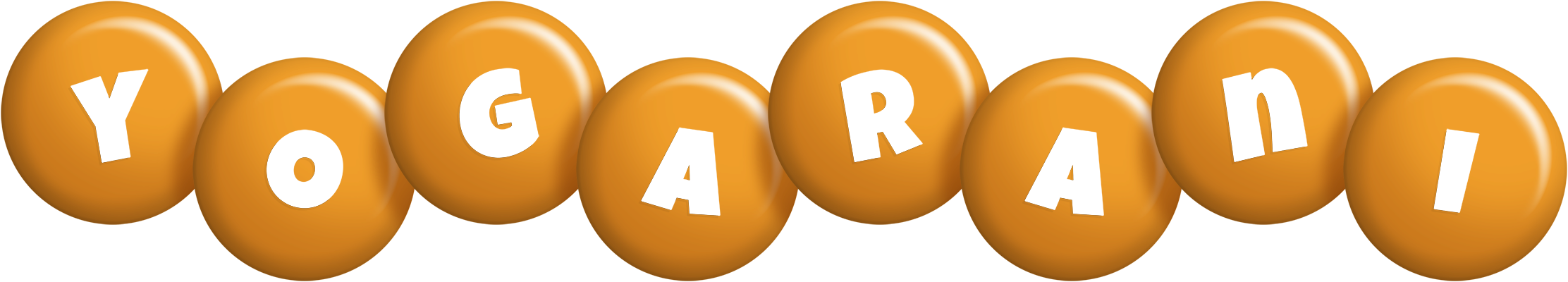 Yogarani candy-orange logo