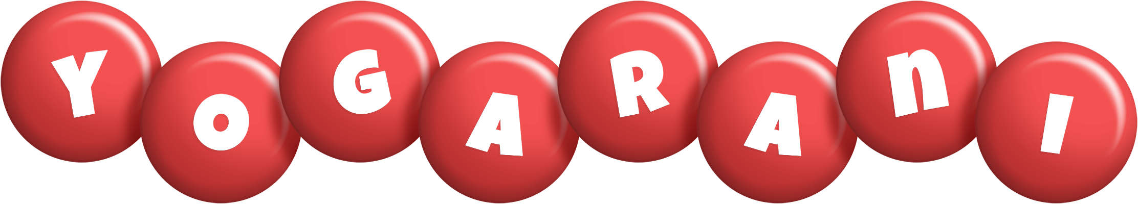 Yogarani candy-red logo
