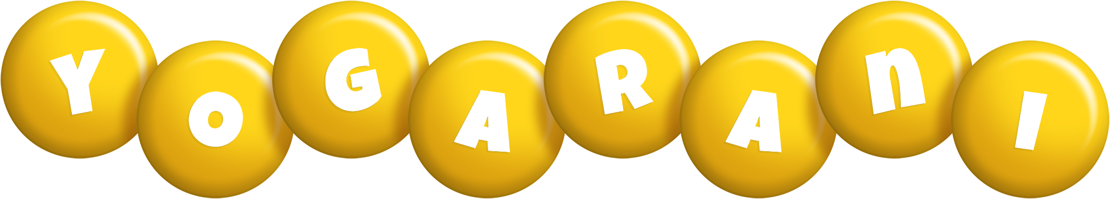 Yogarani candy-yellow logo
