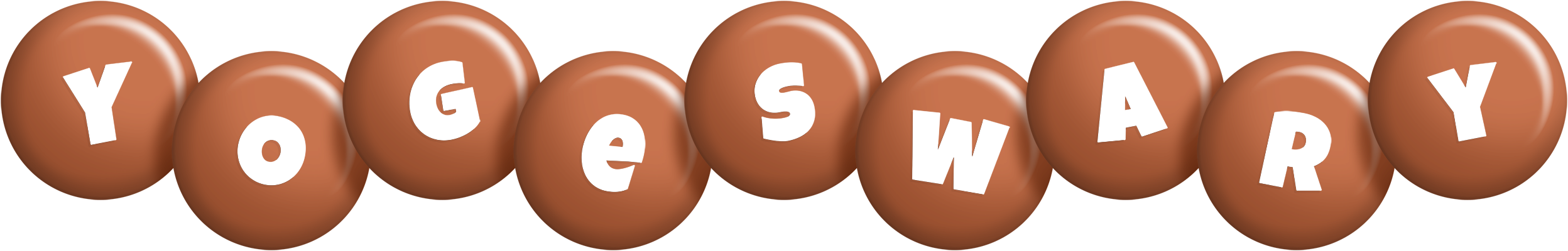 Yogeswary candy-brown logo