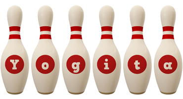 Yogita bowling-pin logo