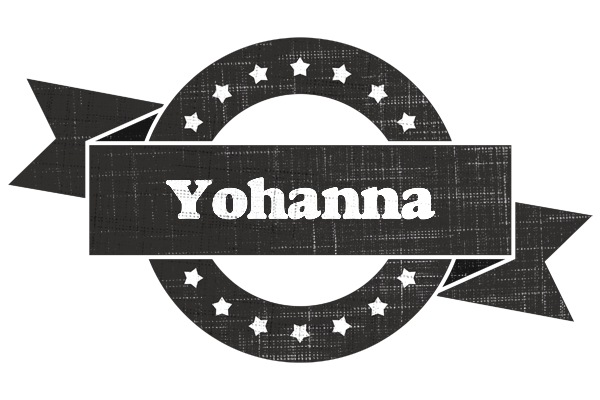 Yohanna grunge logo