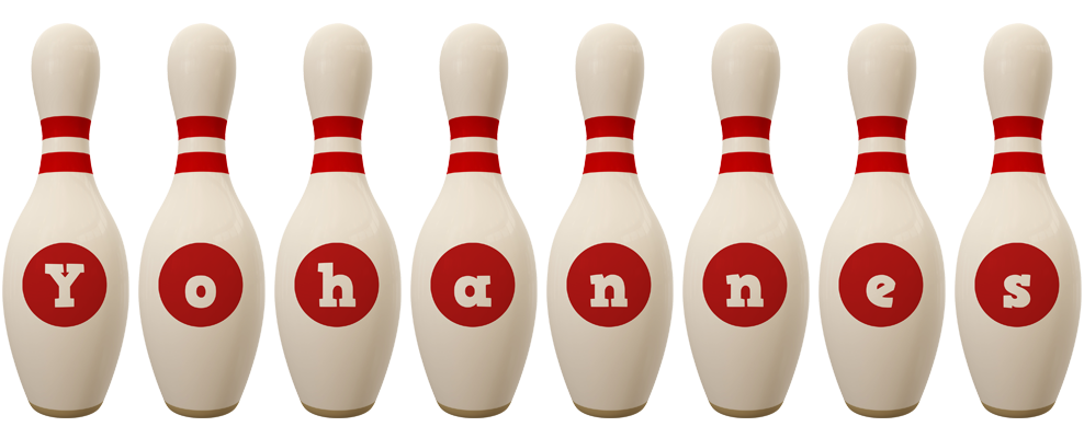 Yohannes bowling-pin logo